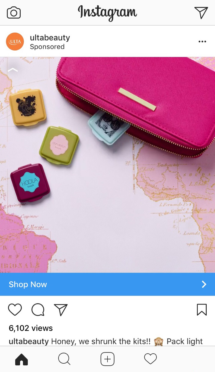 Instagram ad screenshot